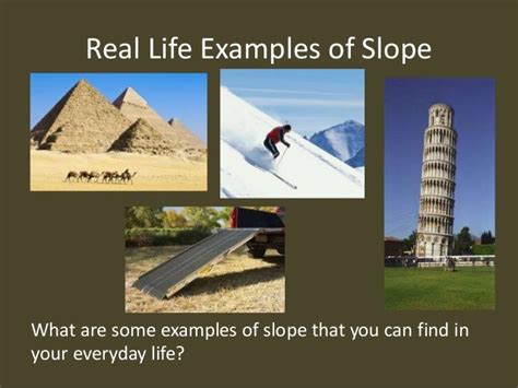 Applications of Slope